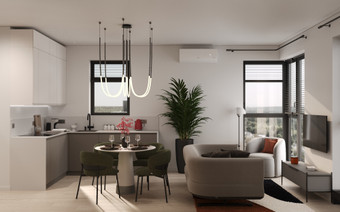 Гостиная в ЖК "Детали"