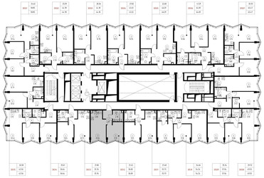Планировка однокомнатной(квартира) площадью 36.1 квадратных метров в ЖК “Дом премиум-класса МИРА”