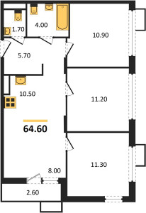 Планировка квартиры, ID 128347