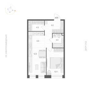 Планировка апартаментов, ID 500046