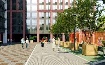 двор ЖК ХайВэй