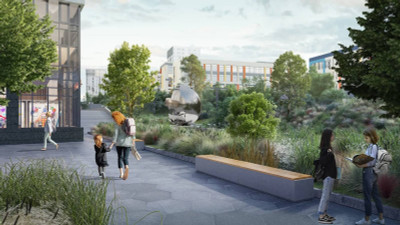 Планировка двухкомнатной(квартира) площадью 39.5 квадратных метров в ЖК “ЖК Stellar City (Стеллар Сити)”