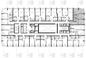 Планировка двухкомнатной(квартира) площадью 62.5 квадратных метров в “Дом премиум-класса МИРА”