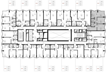 Планировка двухкомнатной(квартира) площадью 62.5 квадратных метров в ЖК “Дом премиум-класса МИРА”