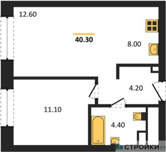 Планировка квартиры, ID 387494