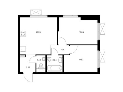 Планировка квартиры, ID 136390