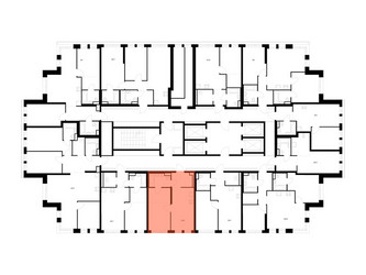 Планировка однокомнатной(квартира) площадью 39.5 квадратных метров в ЖК “ЖК Строгино 360”