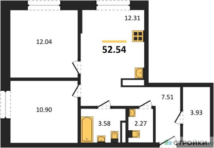 Планировка квартиры, ID 422023