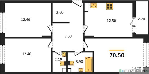 Планировка квартиры, ID 236579