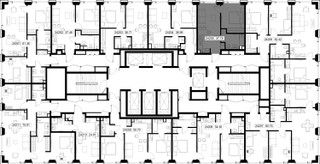 Планировка однокомнатной(квартира) площадью 37.2 квадратных метров в “ЖК SET (Сет)”