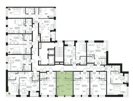 Планировка студии(квартира) площадью 29.3 квадратных метров в “ЖК Пушкино Град”