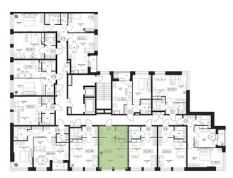 Планировка студии(квартира) площадью 29.3 квадратных метров в ЖК “ЖК Пушкино Град”