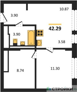 Планировка квартиры, ID 310281