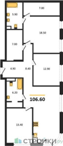 Планировка квартиры, ID 218259