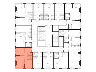 Планировка двухкомнатной(квартира) площадью 47.9 квадратных метров в ЖК “ЖК 2-й Иртышский”