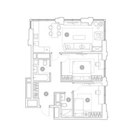 Планировка трехкомнатной(квартира) площадью 67.6 квадратных метров в “ЖК ВЭРИ на Миклухо-Маклая”