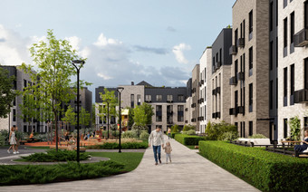 Пешеходная зона в Дубровицы Клаб