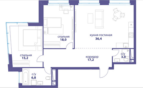 Планировка квартиры, ID 210862