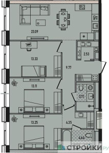 Планировка квартиры, ID 463753