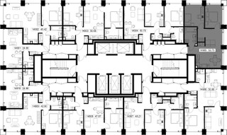 Планировка двухкомнатной(квартира) площадью 52.7 квадратных метров в “ЖК СЕТ”