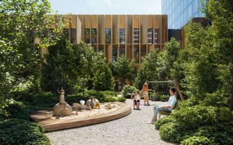 Зона для детей в ЖК "Веер"