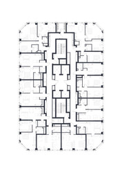 Планировка студии(квартира) площадью 39 квадратных метров в ЖК “ЖК 1-й Нагатинский (Первый Нагатинский)”