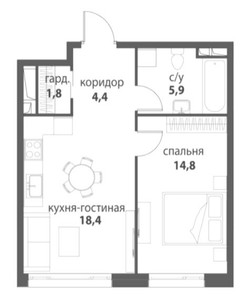 Планировка квартиры, ID 305780