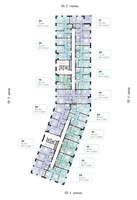 Планировка однокомнатной(квартира) площадью 47.3 квадратных метров в “СберСити в Рублево-Архангельском”