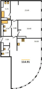 Планировка квартиры, ID 106313