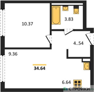 Планировка квартиры, ID 458455