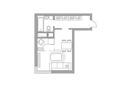 Планировка квартиры, ID 451177