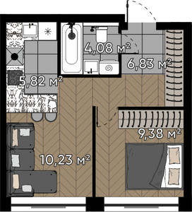 Планировка квартиры, ID 525234