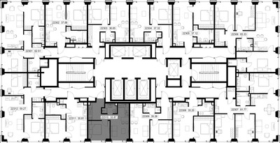 Планировка однокомнатной(квартира) площадью 33.9 квадратных метров в ЖК “ЖК SET (Сет)”