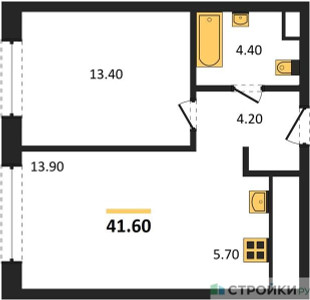 Планировка квартиры, ID 273997