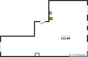 Планировка трехкомнатной(квартира) площадью 112.8 квадратных метров в “ЖК Headliner (Хедлайнер)”