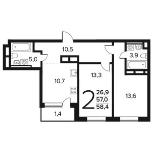 Планировка квартиры, ID 551057