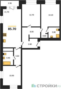 Планировка квартиры, ID 339292