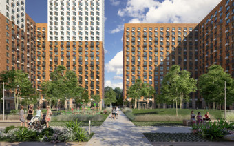 придомовая территория ЖК Столичные Поляны