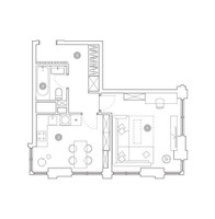 Планировка однокомнатной(квартира) площадью 39.9 квадратных метров в “ЖК ВЭРИ на Миклухо-Маклая”
