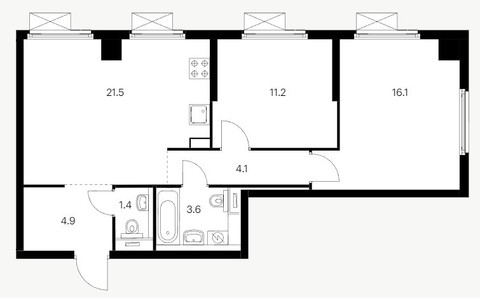Планировка квартиры, ID 290628