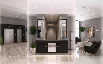 Ресепшн ЖК Янтарь apartments
