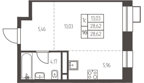 Планировка квартиры, ID 554677