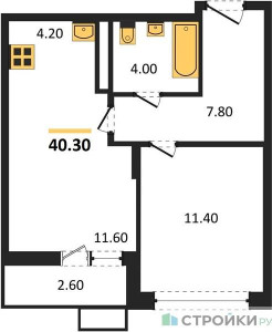 Планировка квартиры, ID 104749