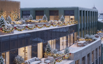 Террасы в ЖК "Садовническая 69"