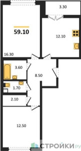 Планировка квартиры, ID 260290