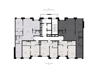 Планировка трехкомнатной(квартира) площадью 94.2 квадратных метров в ЖК “ЖК Преображенская Площадь”