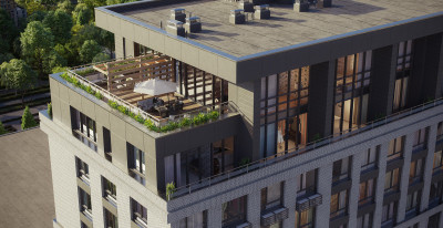 Планировка однокомнатной(апартаменты) площадью 39.2 квадратных метров в ЖК “ЖК Мята”