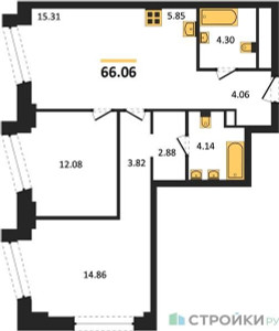 Планировка квартиры, ID 304566
