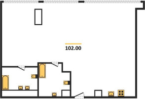 Планировка двухкомнатной(квартира) площадью 102 квадратных метров в “ЖК Neva Towers (Нева Тауэрс)”