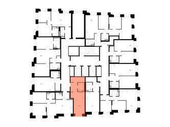 Планировка студии(квартира) площадью 30.8 квадратных метров в ЖК “ЖК Онежский вал”